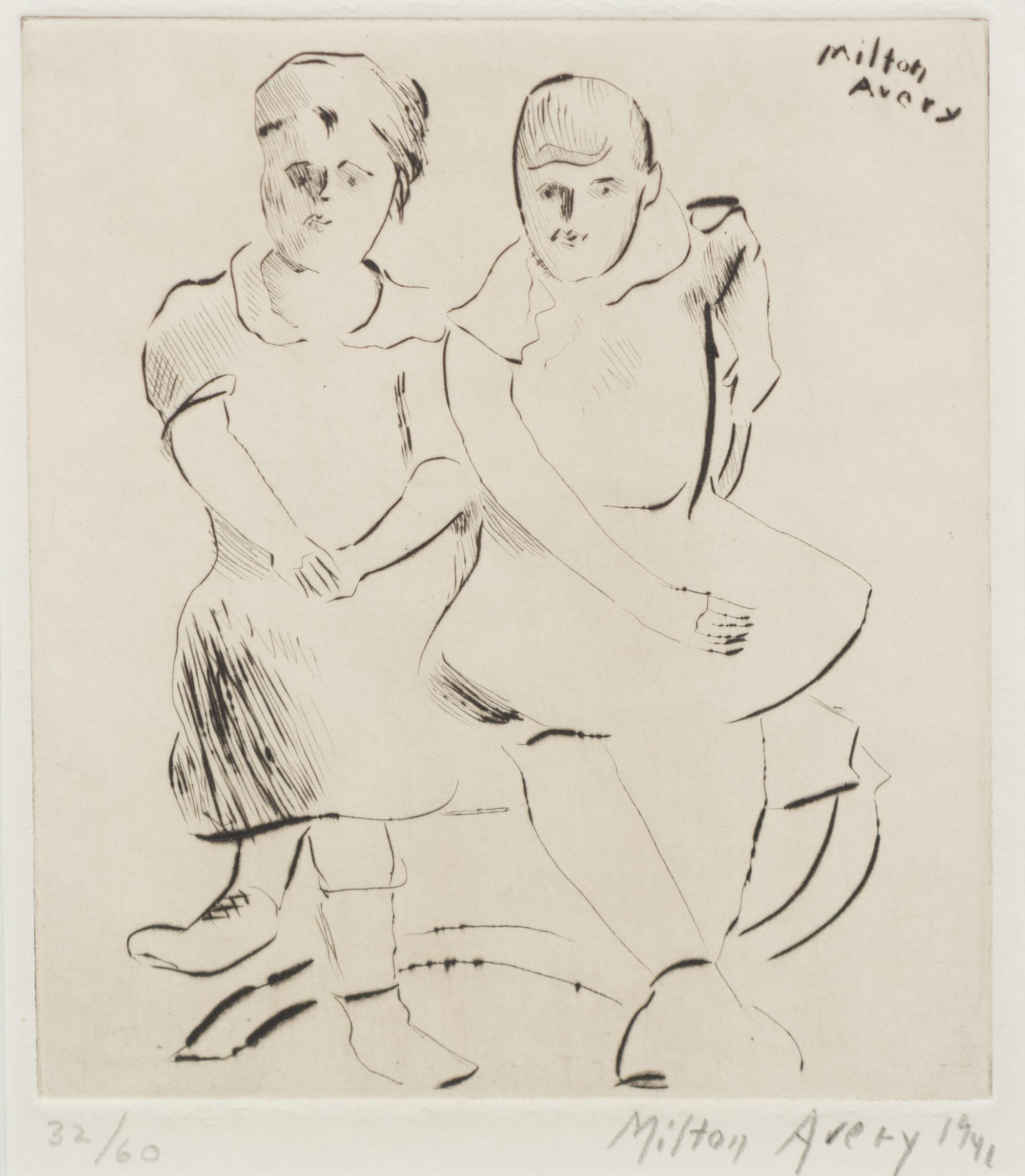 Milton Avery, (American, 1885-1965), Helen and Lilly, 1941