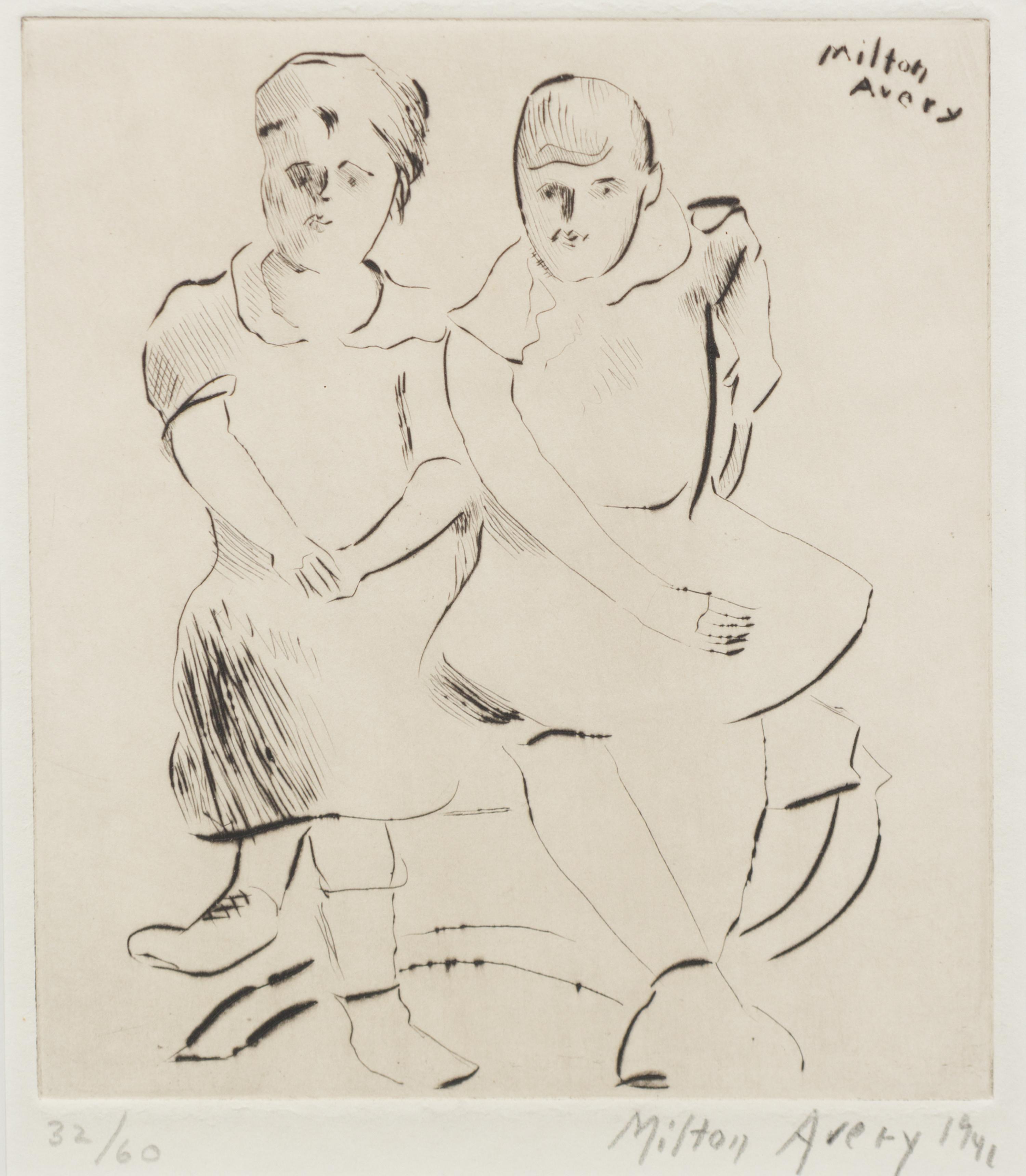 Milton Avery, (American, 1885-1965), Helen and Lilly, 1941
