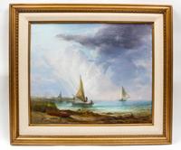 Seascape with Sailboats