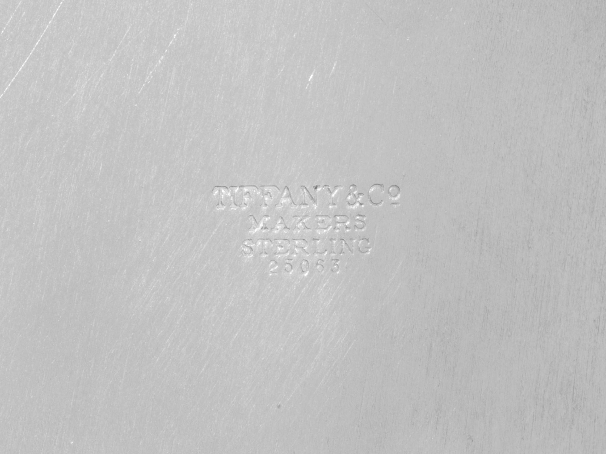 A Collection of Nine Tiffany & Co. Silver Table Articles