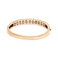 YELLOW GOLD AND DIAMOND BANGLE BRACELET