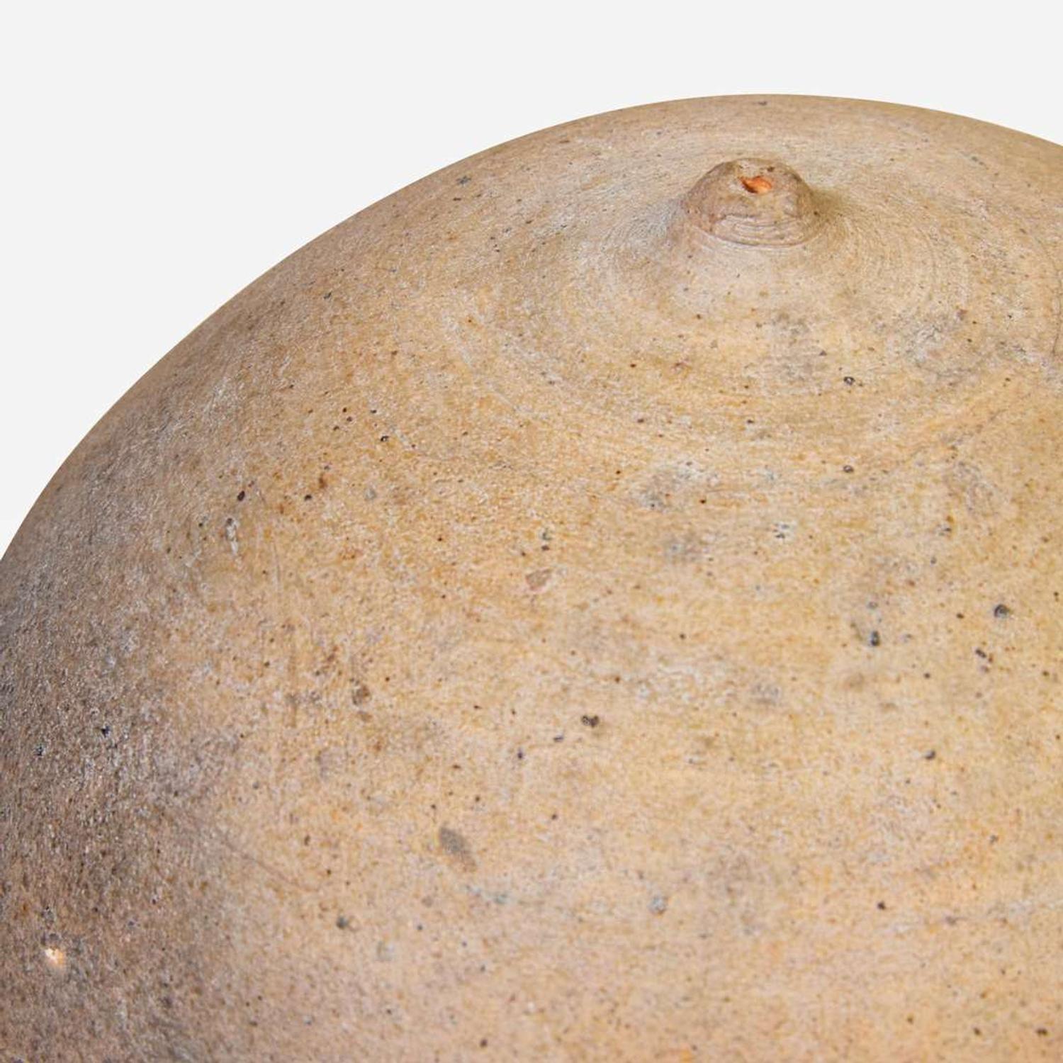 Toshiko Takaezu (American, 1922–2011) Unglazed Closed Form, USA, circa 1990s