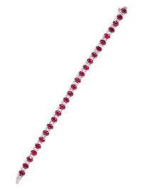 RUBY AND DIAMOND BRACELET