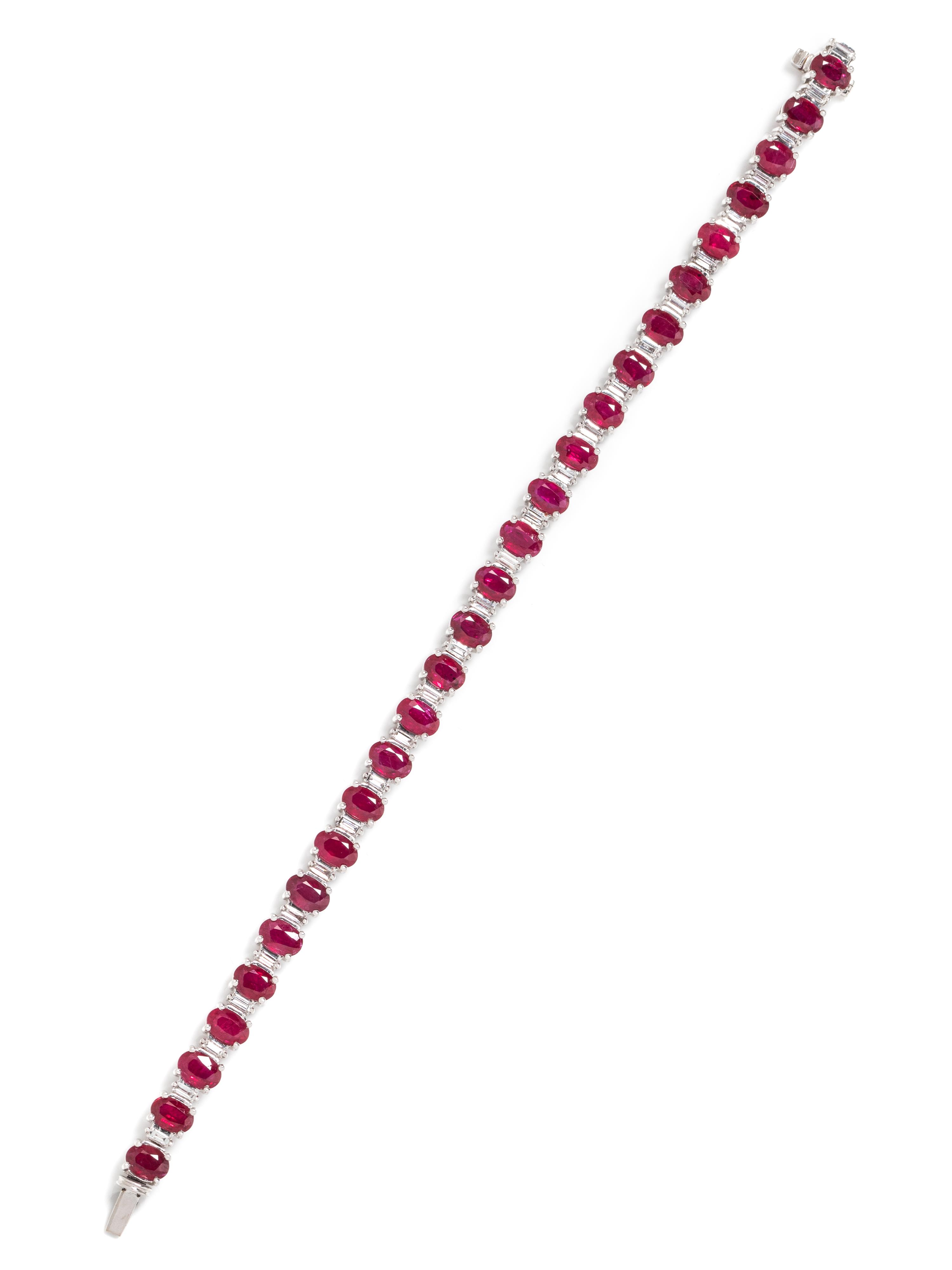 RUBY AND DIAMOND BRACELET