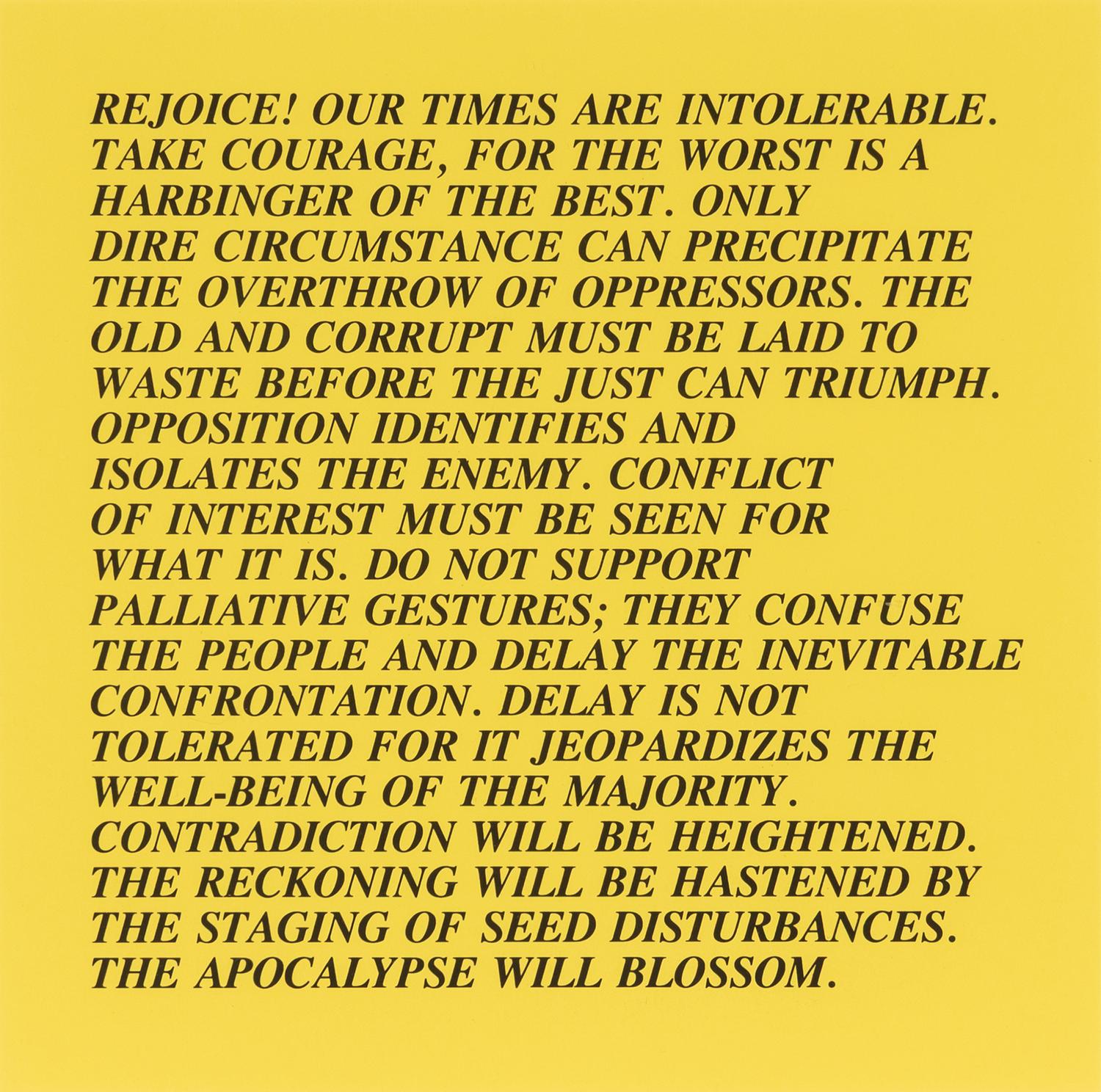 Jenny Holzer (American, b. 1950) — Inflammatory Essays (set of twelve), 1979-82