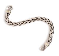 A Sterling Silver and 14 Karat Yellow Gold Bracelet, David Yurman,