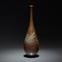 A Japanese Parcel Gilt Bronze "Dragon" Vase, signed, Meiji/Taisho Period