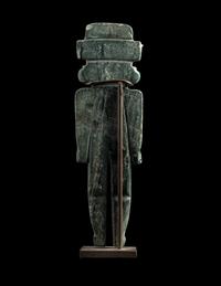 A Teotihuacan Greenstone Standing Figure