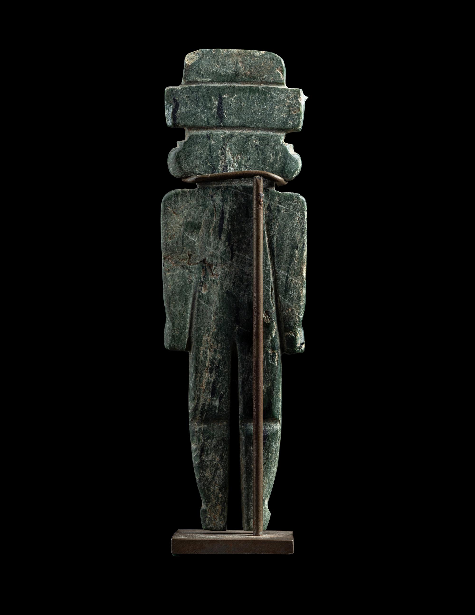 A Teotihuacan Greenstone Standing Figure