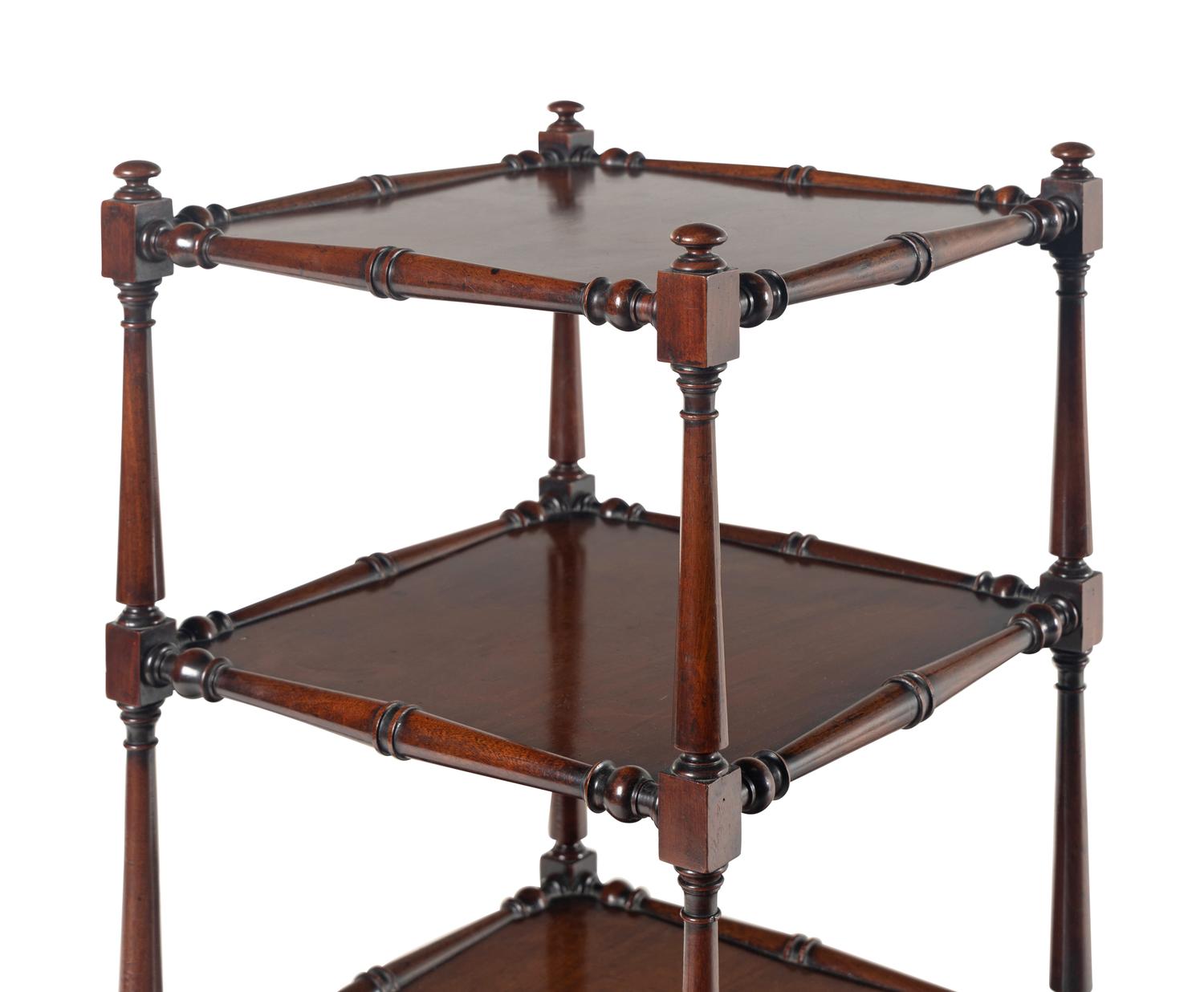 A Regency Mahogany Etagere