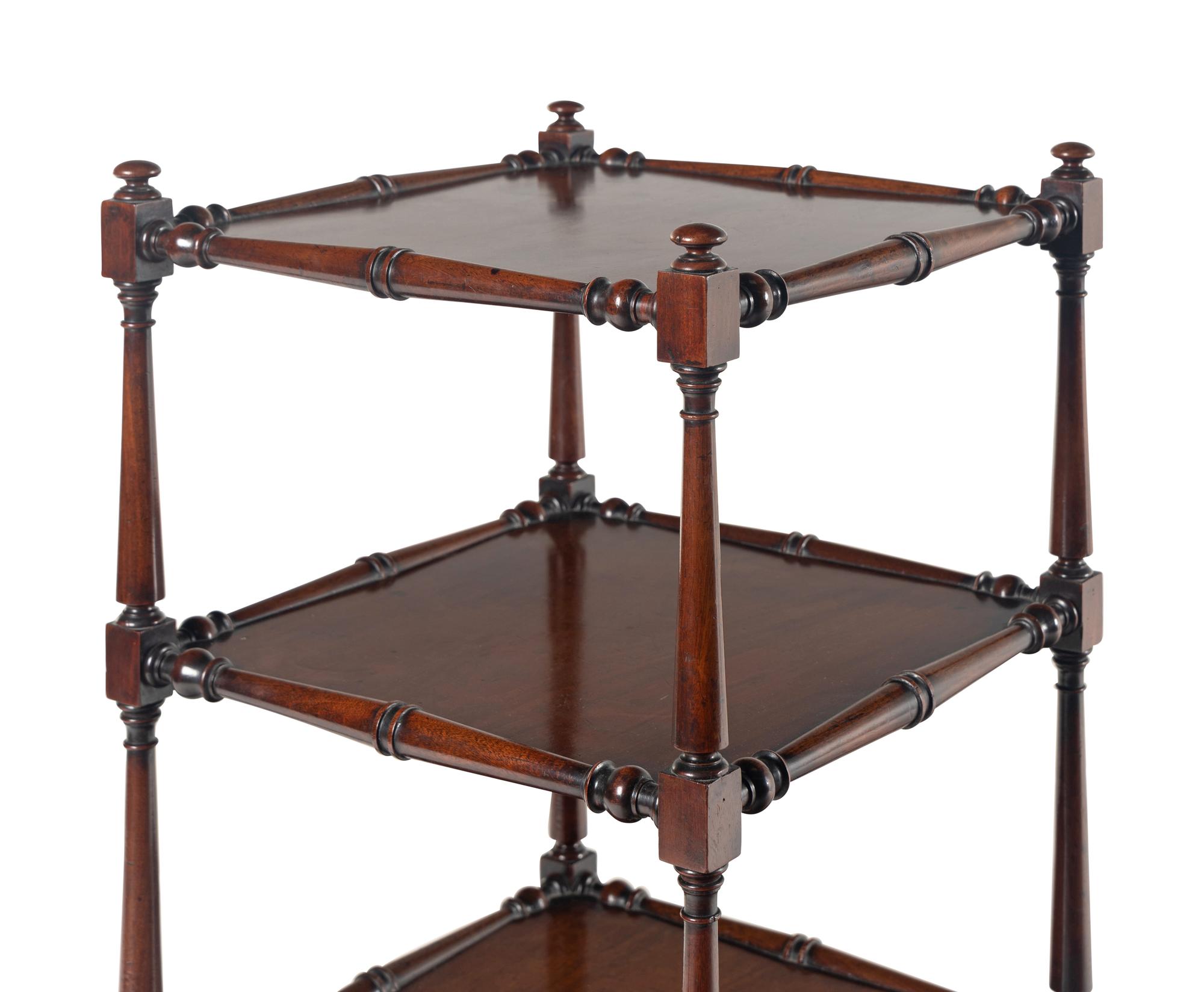 A Regency Mahogany Etagere
