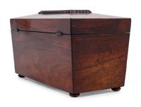 A Regency Rosewood Tea Caddy