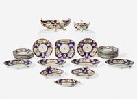 A Worcester Porcelain Dessert Service