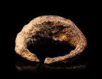 A Roman Iron Finger Ring with an Agate Intaglio of Standing Deity