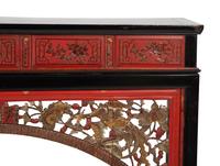 A Chinese Hardwood Lacquer and Parcel Gilt Altar Table — EARLY 20TH CENTURY