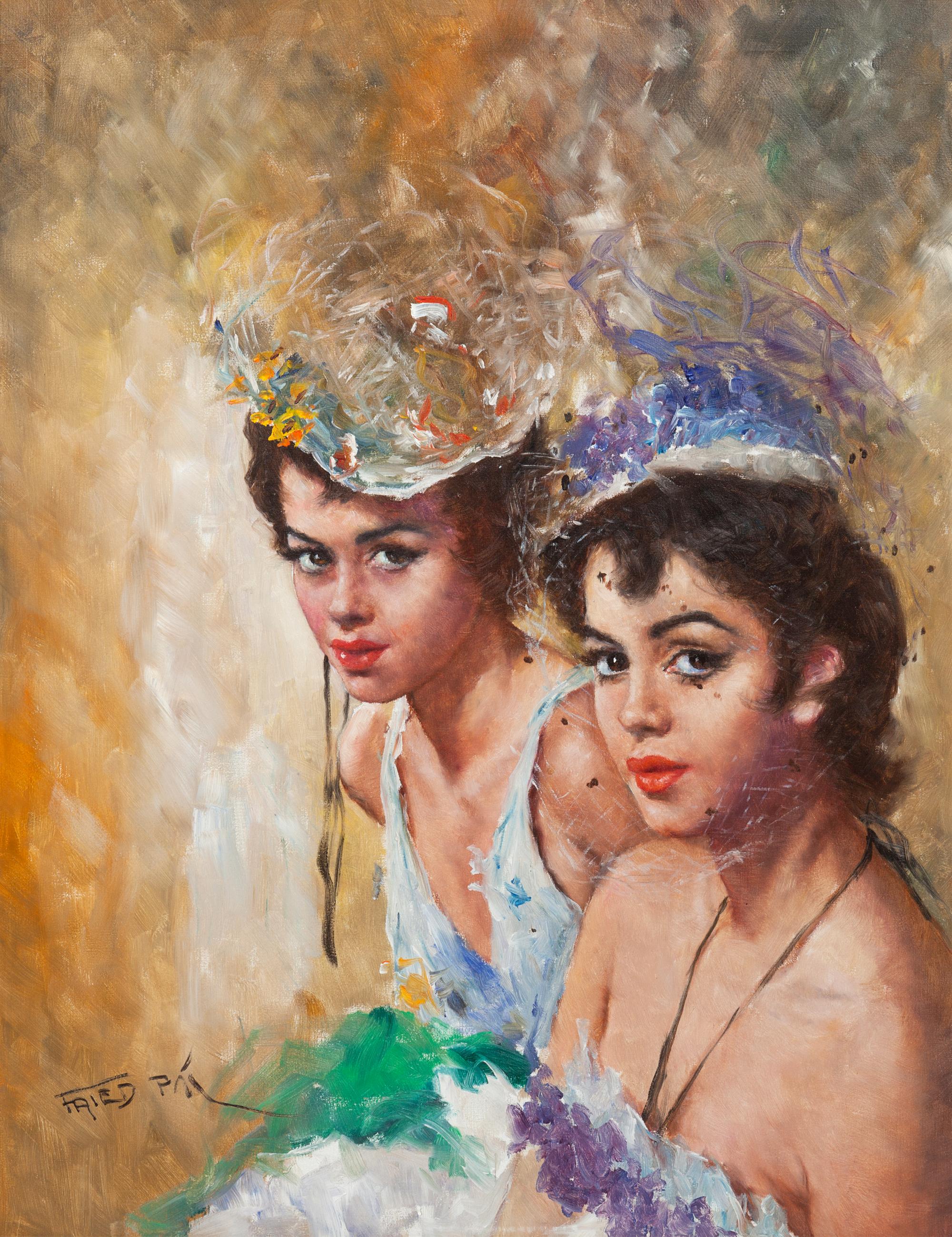Two Women in Hats