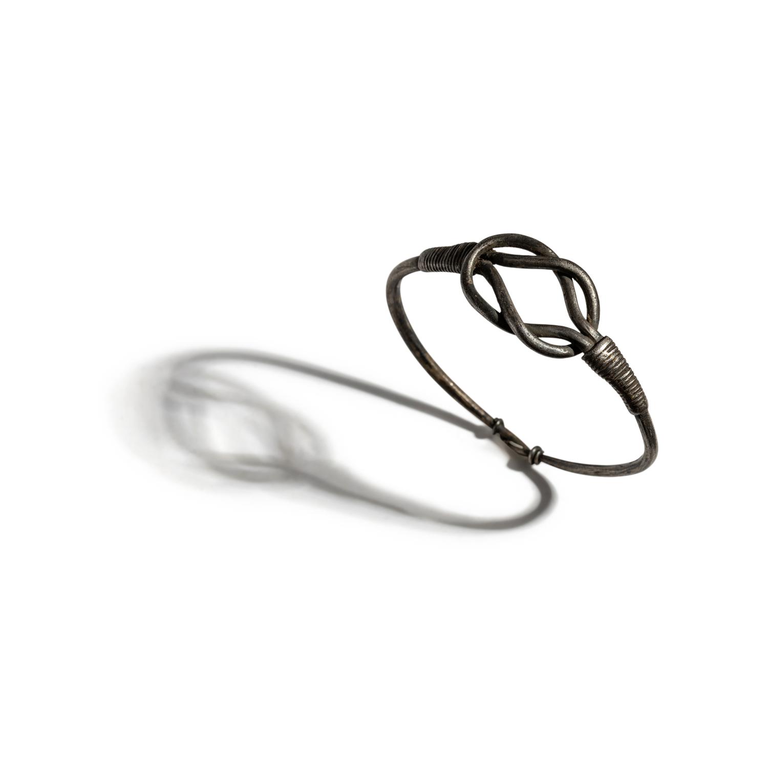A Roman Silver Bracelet with a Hercules Knot