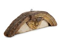 A Florentine Carved and Parcel Gilt Pediment — 17TH CENTURY