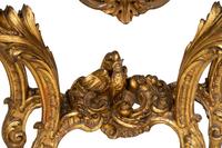 A Louis XV Giltwood Console Table with Calacatta Marble Top