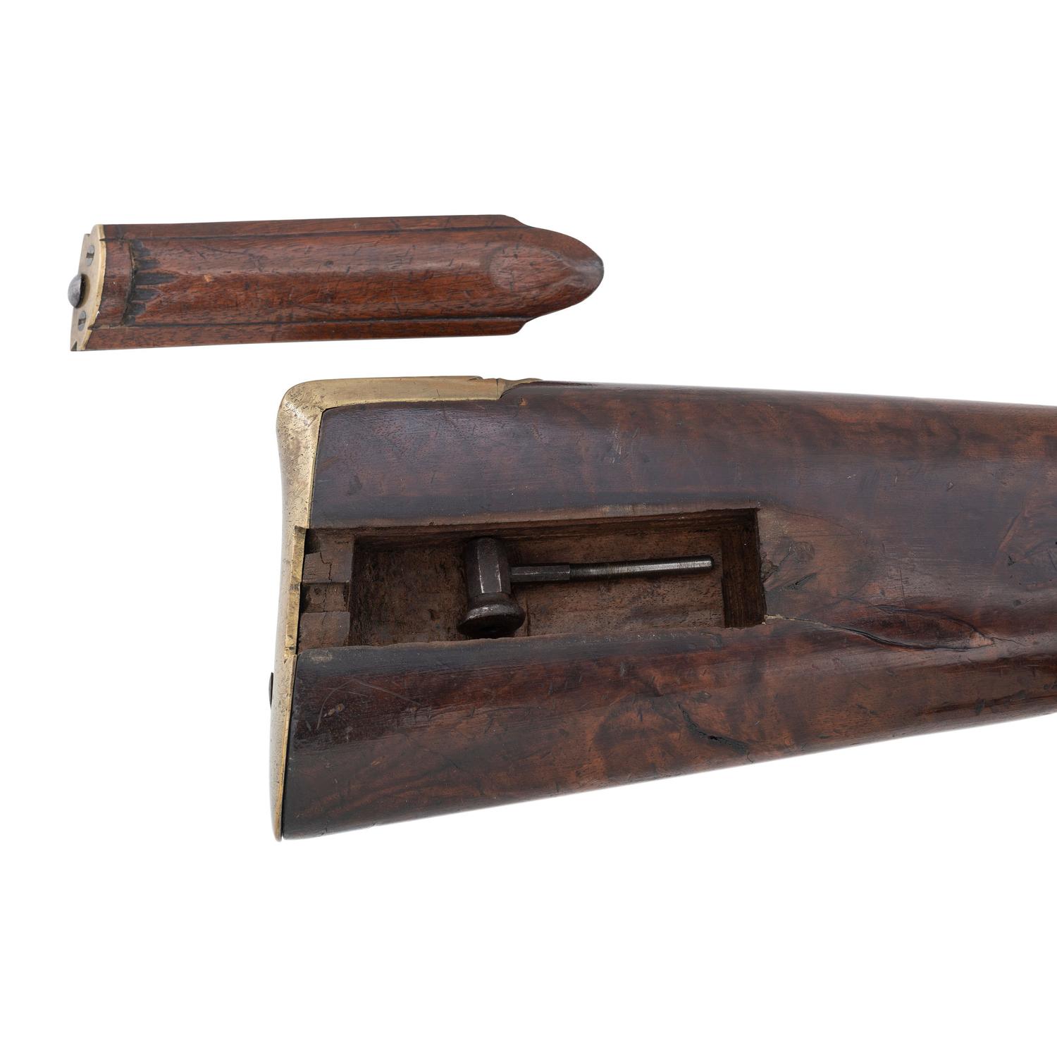 Late 18th/Early 19th Century Percussion Converted Jaeger Rifle by Johann Christian Paul Baetz of Nurnberg
