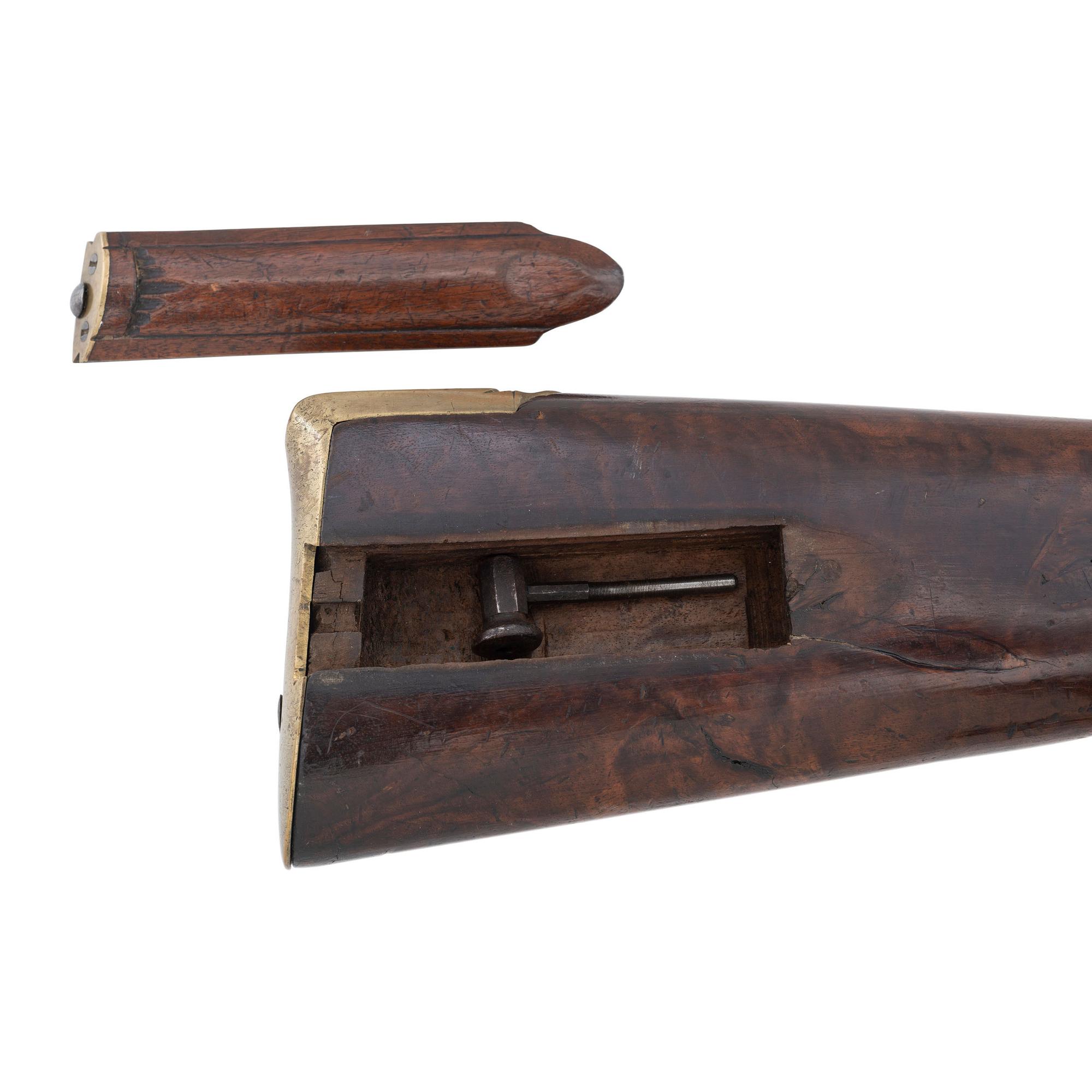 Late 18th/Early 19th Century Percussion Converted Jaeger Rifle by Johann Christian Paul Baetz of Nurnberg