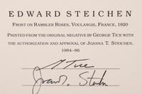 A group of six photographs (from Juxtapositions printed by George Tice with labels signed by George Tice and Joanna Steichen)