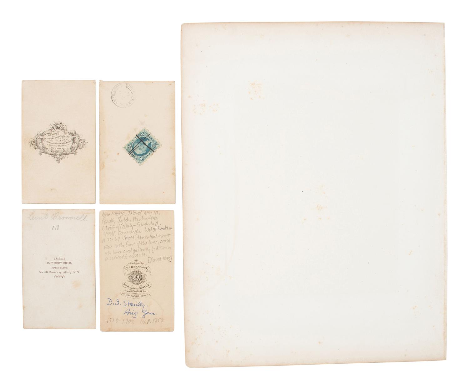 [CIVIL WAR]. 6 portraits of Medal of Honor recipients, incl. Generals Absalom BAIRD, Abraham K. ARNOLD, Charles P. MATTOCKS, and David S. STANLEY.