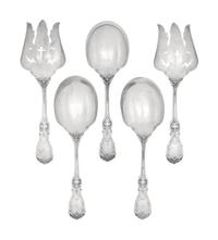 Five American Silver Serving Articles