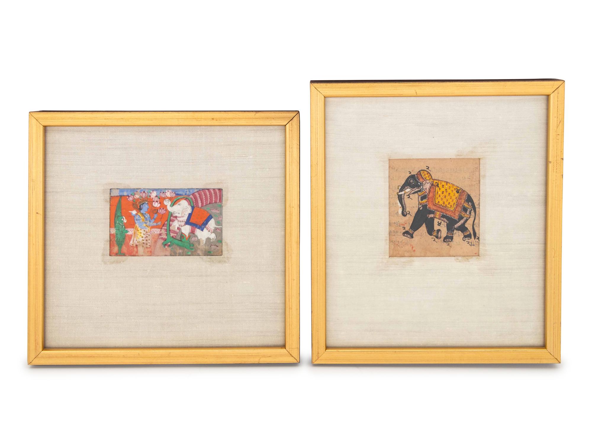 Two Indian Miniature Paintings