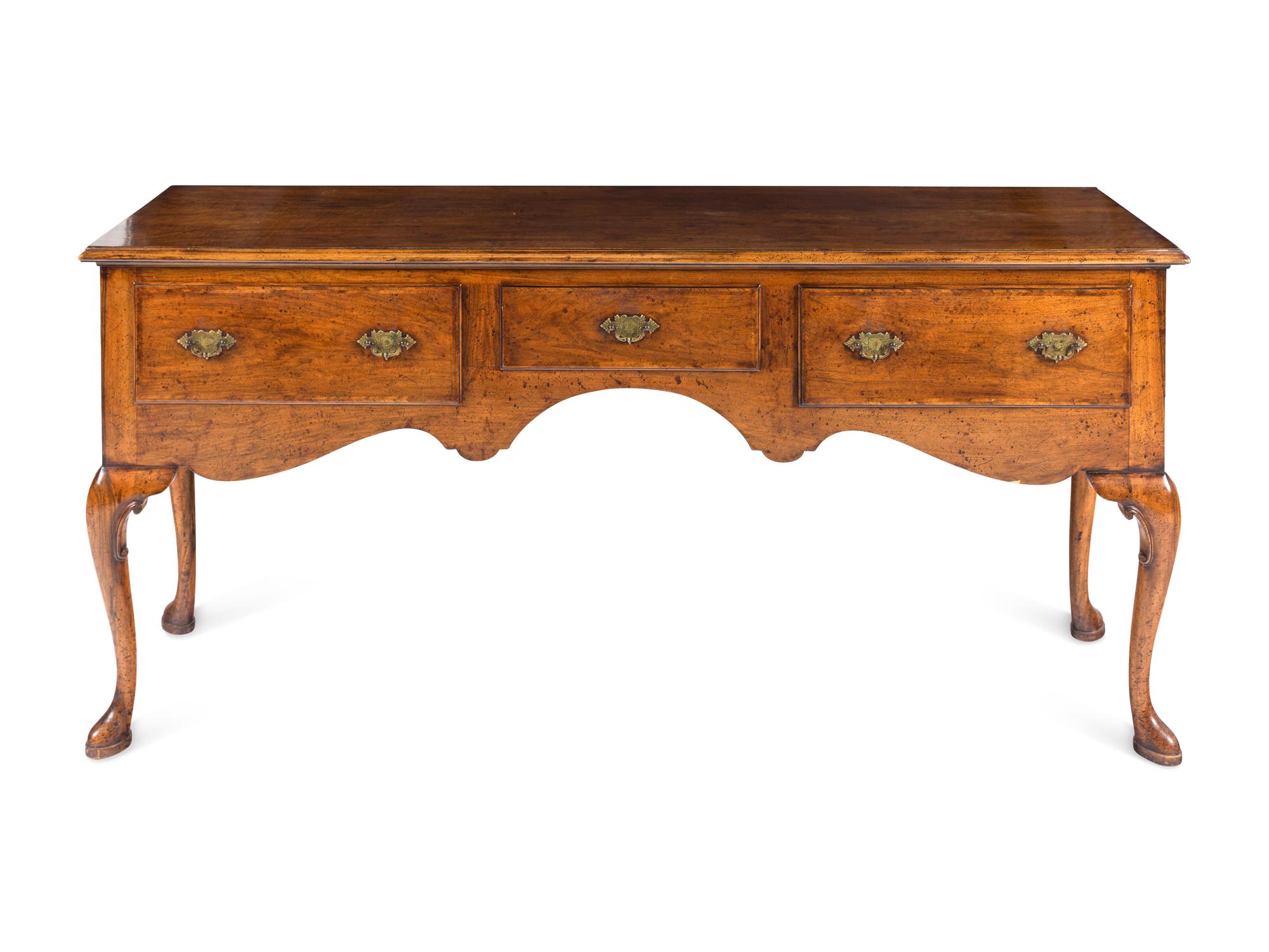 A George II Walnut Sideboard