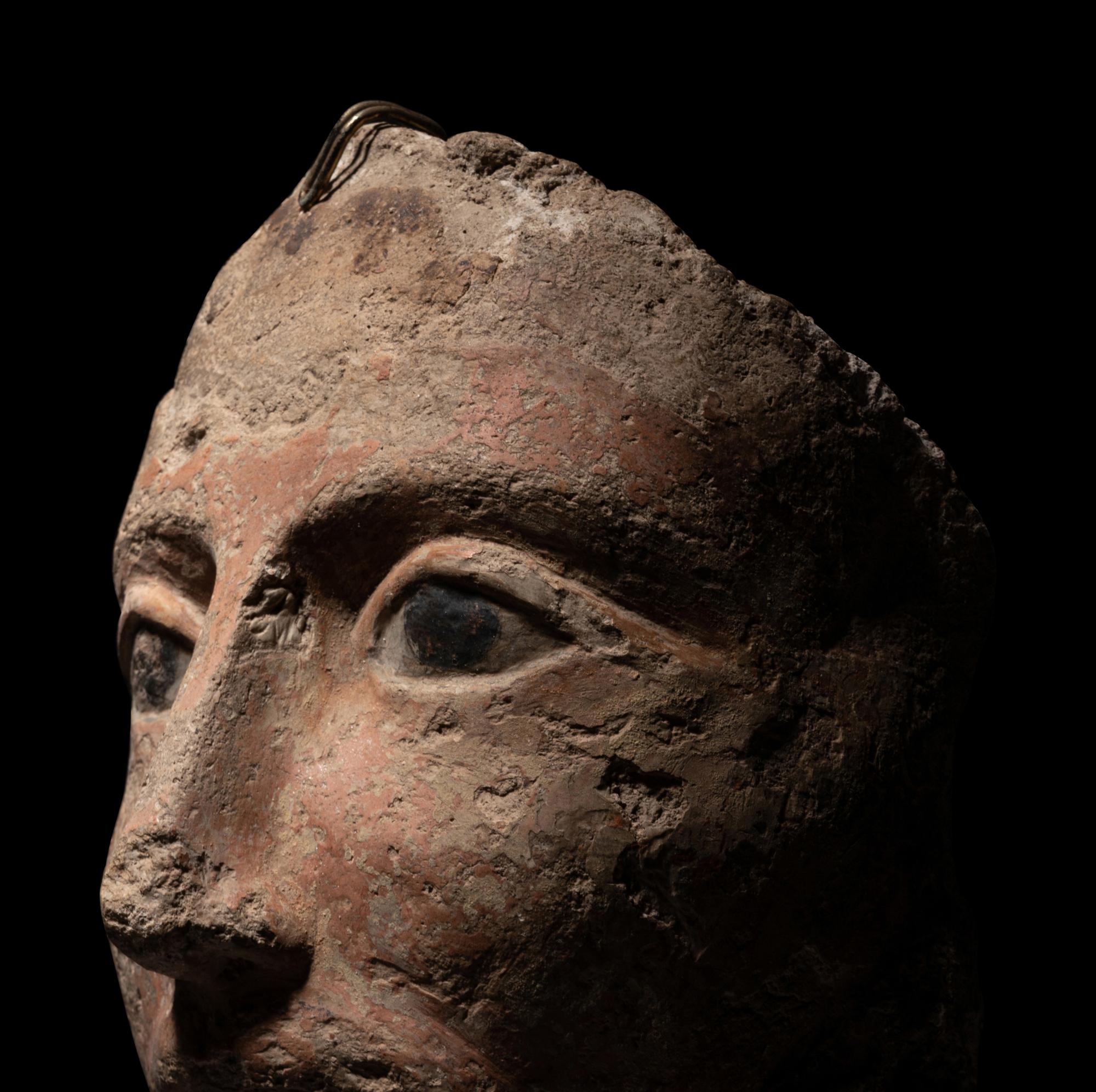 An Romano-Egyptian Stucco Mummy Mask