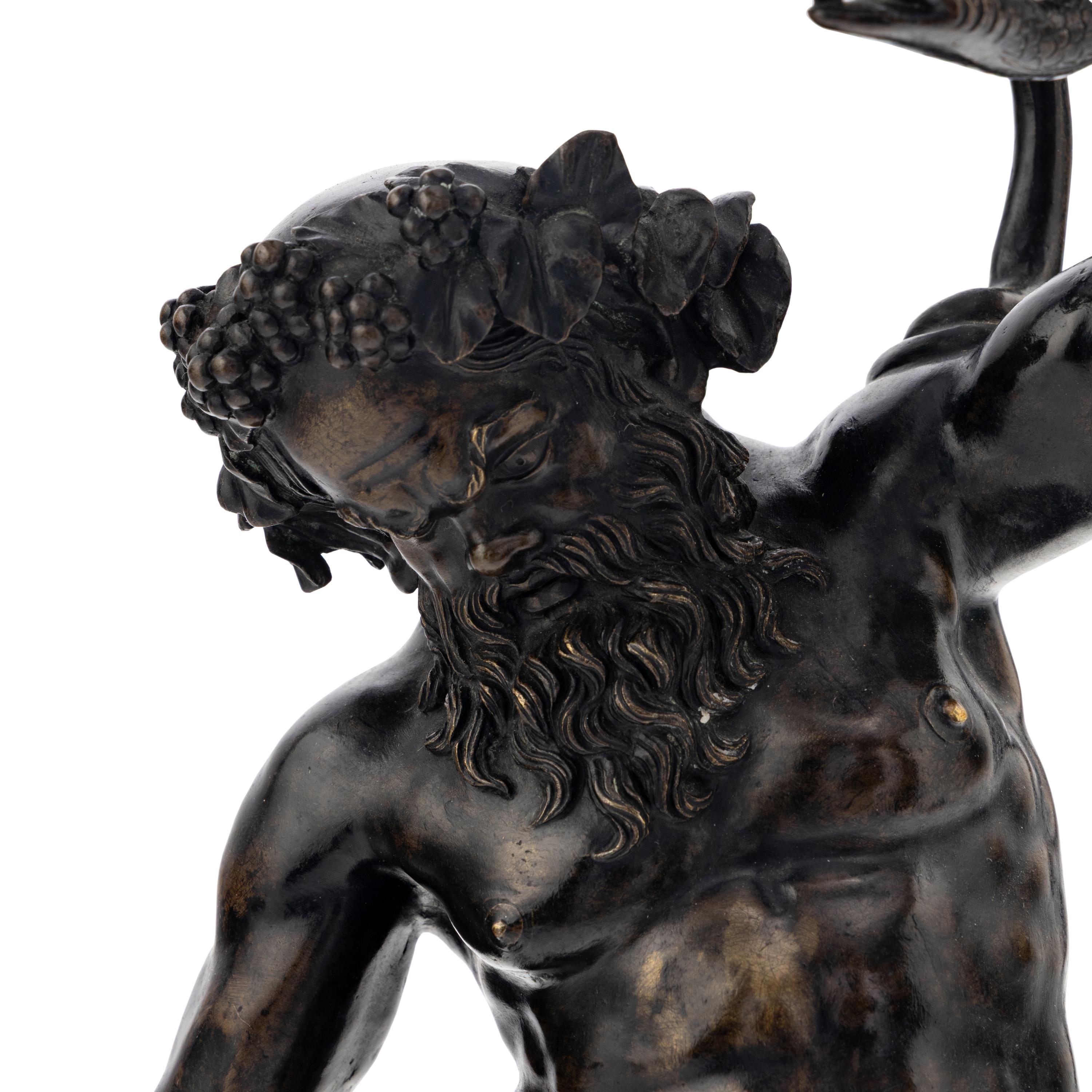 A Grand Tour Bronze Silenus