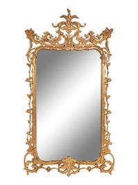 A Pair of George II Style Giltwood Mirrors