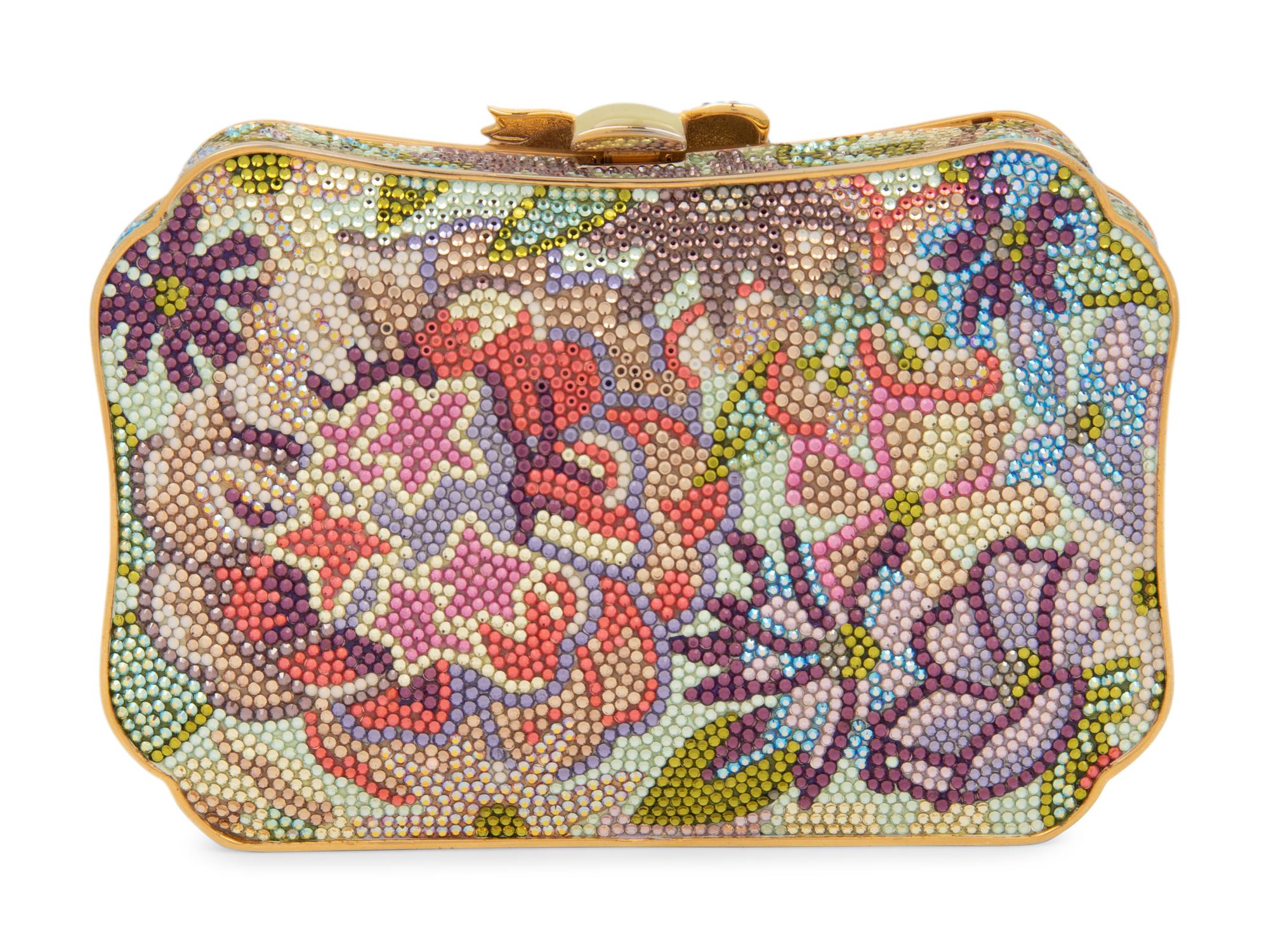 Judith Leiber Floral Minaudière