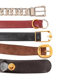 FIVE HERMÈS & GUCCI BELTS