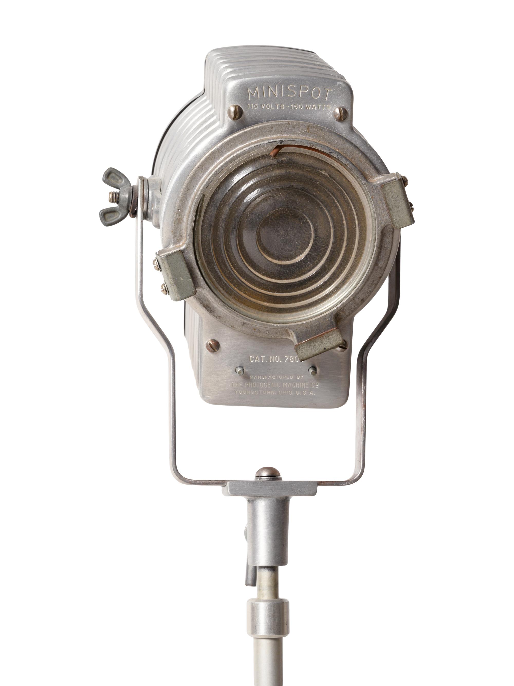 A Metal Spotlight Floor Lamp