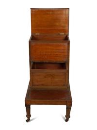 A Set of William IV Mahogany Library Steps
