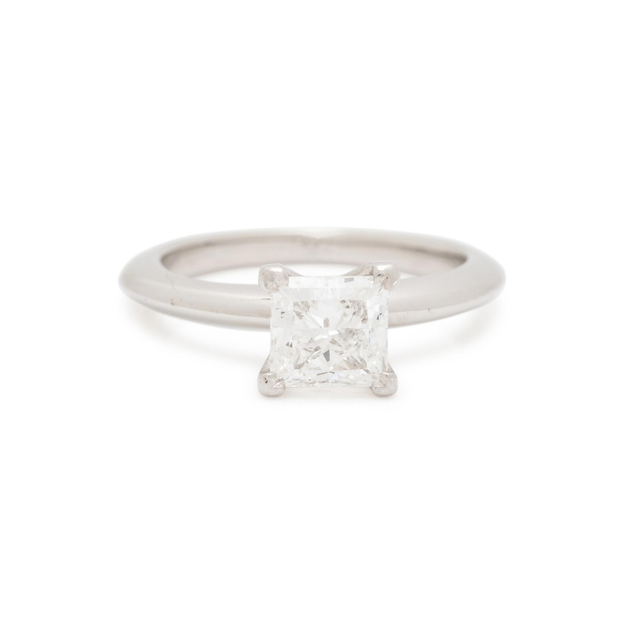 TIFFANY & CO., PLATINUM AND DIAMOND RING