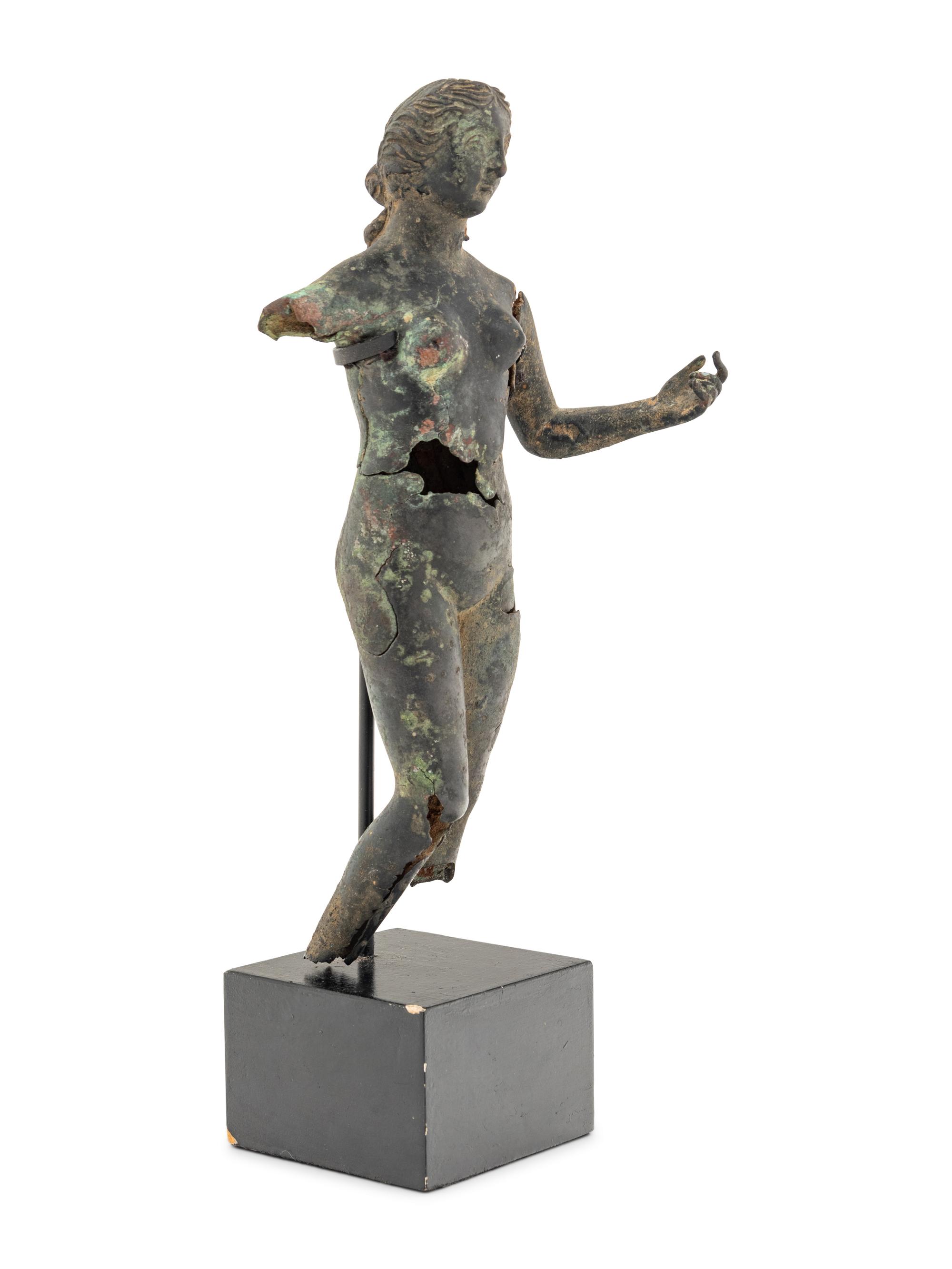 A Fragmentary Bronze Female Figure