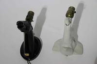 Two Haeger Pottery Figural Sconces Width of widest 9 3/4 inches. — 1947