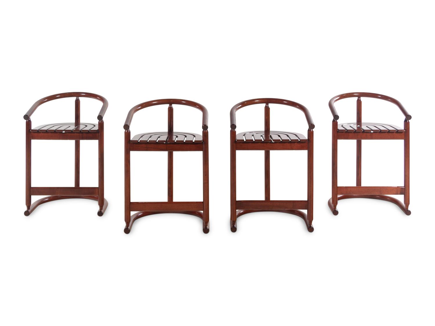 Set of Four Bar Stools