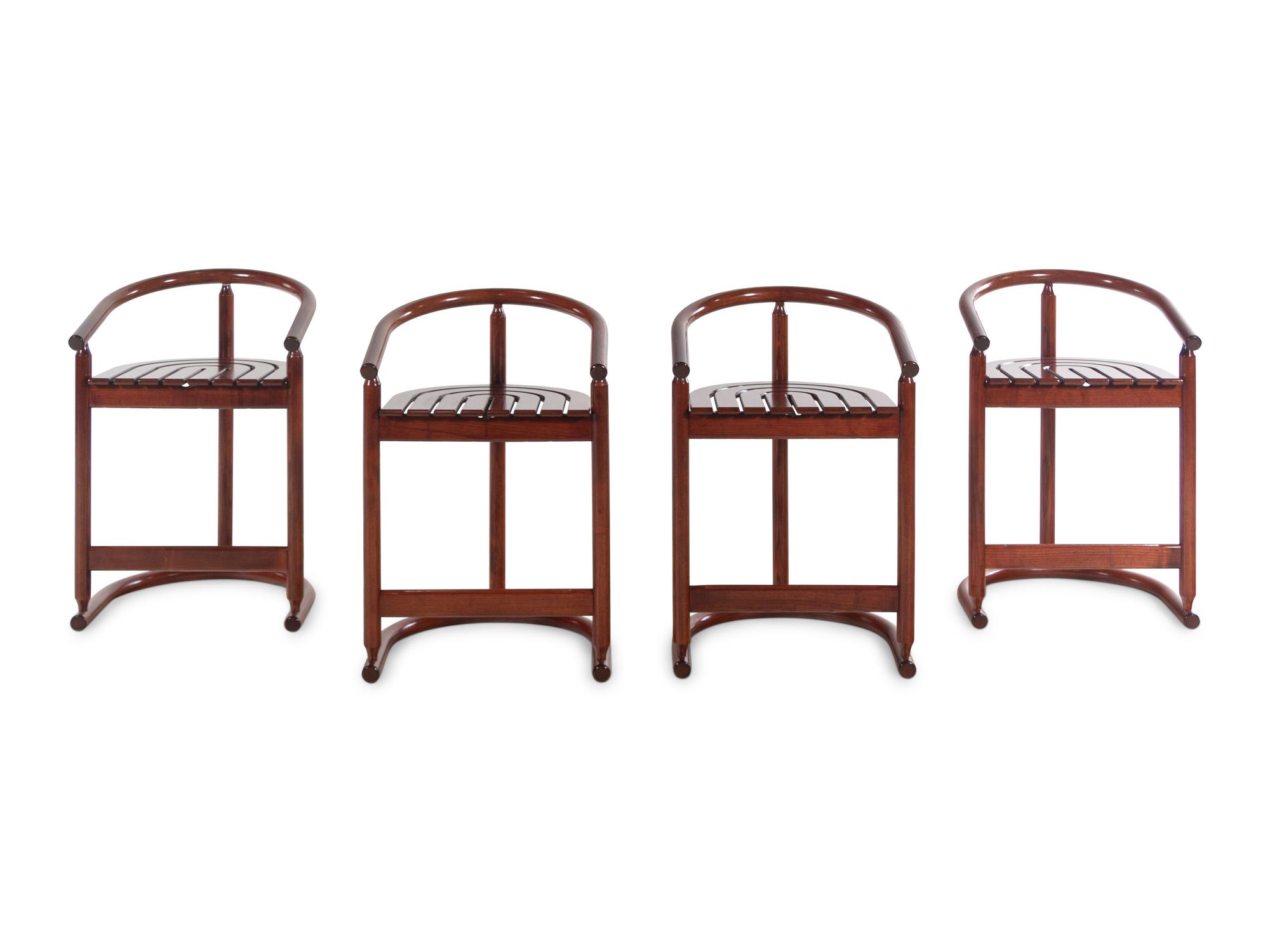 Set of Four Bar Stools