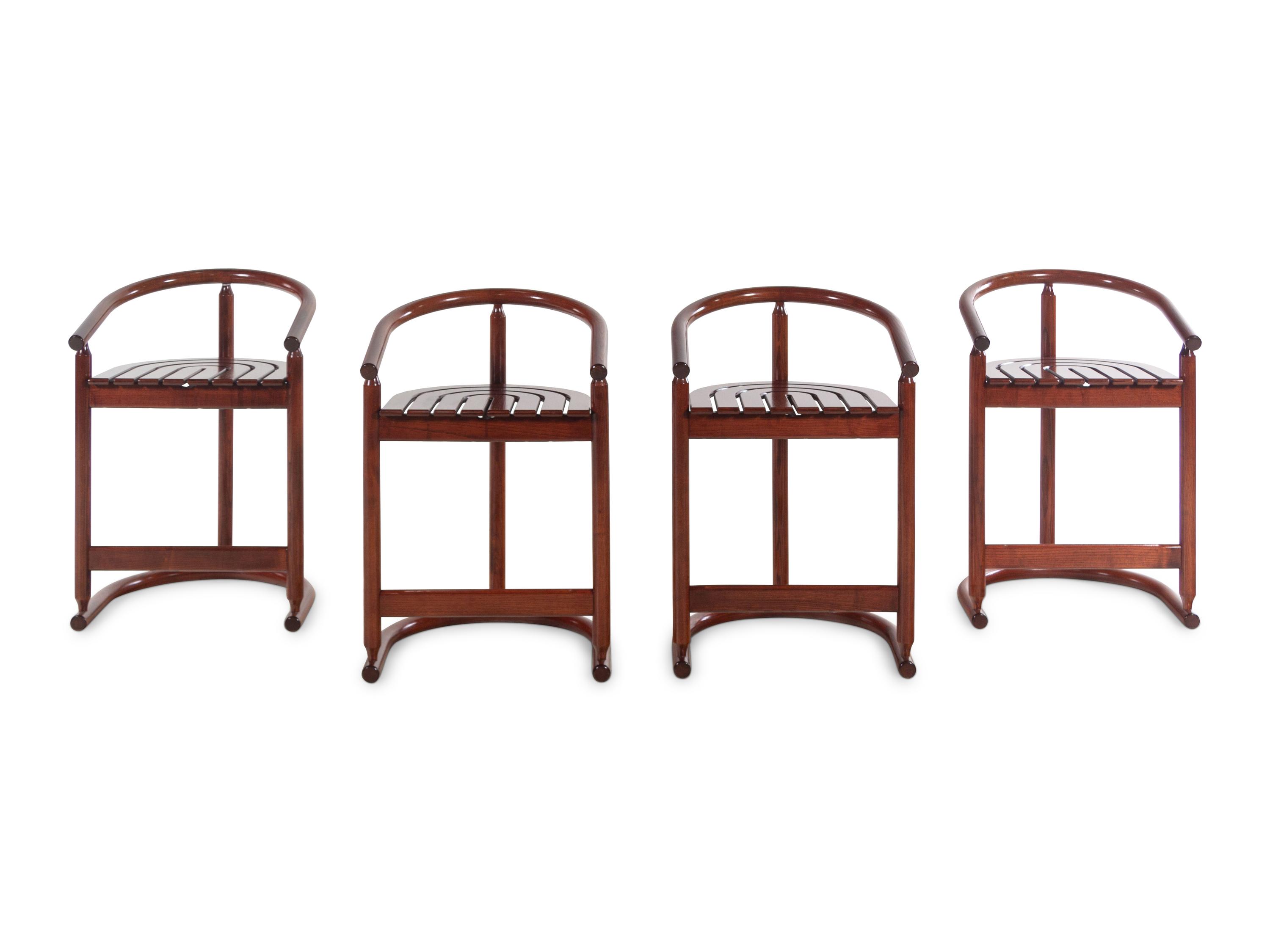 Set of Four Bar Stools