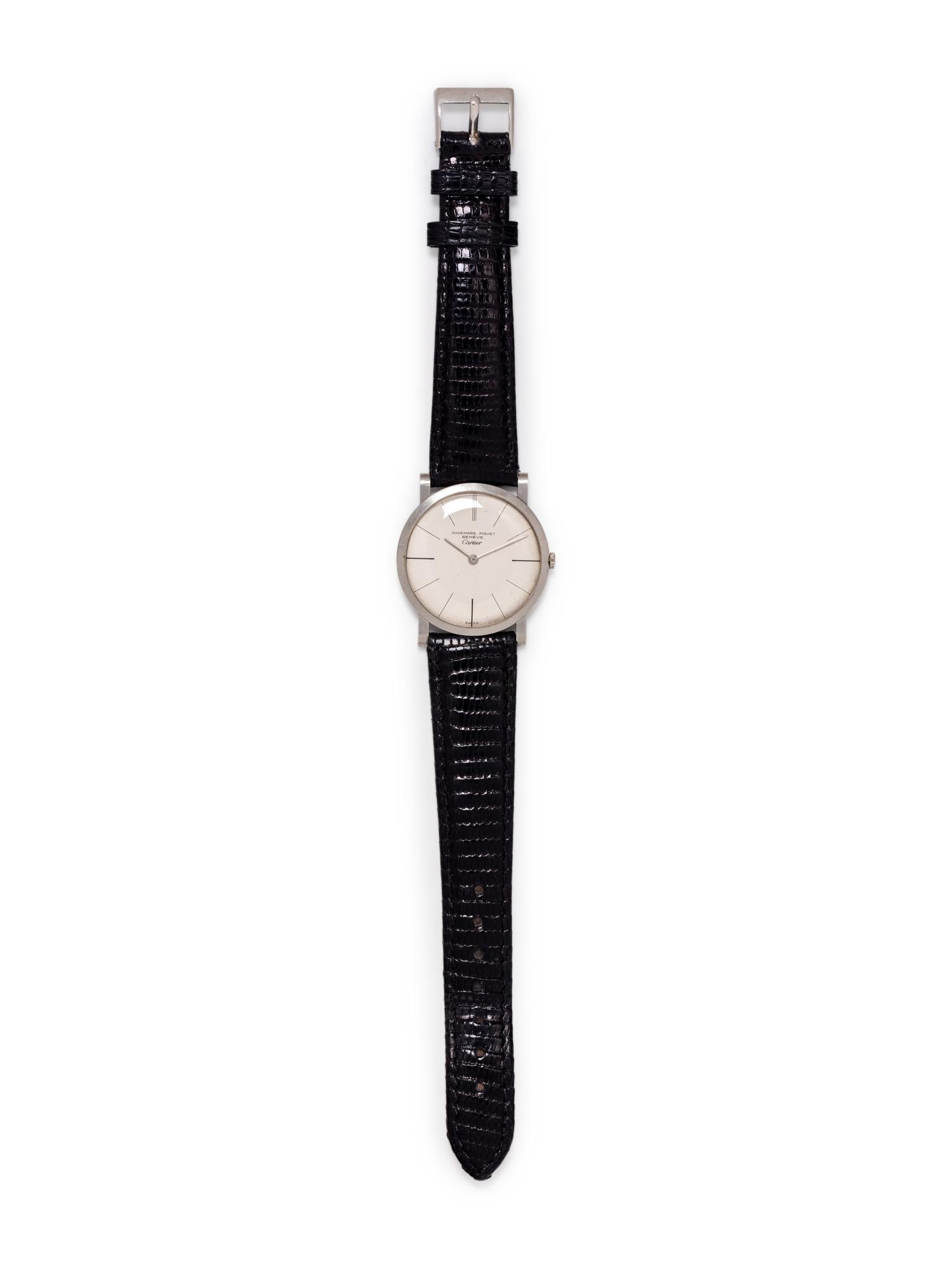AUDEMARS PIGUET FOR CARTIER, PLATINUM WRISTWATCH