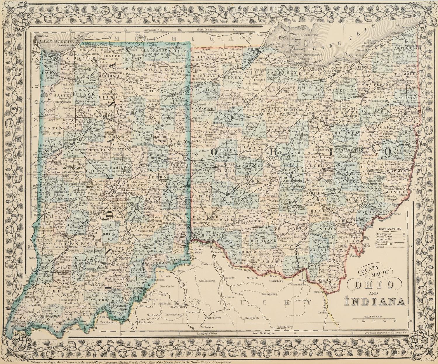 A Group of 11 19th and 20th century maps, comprising: