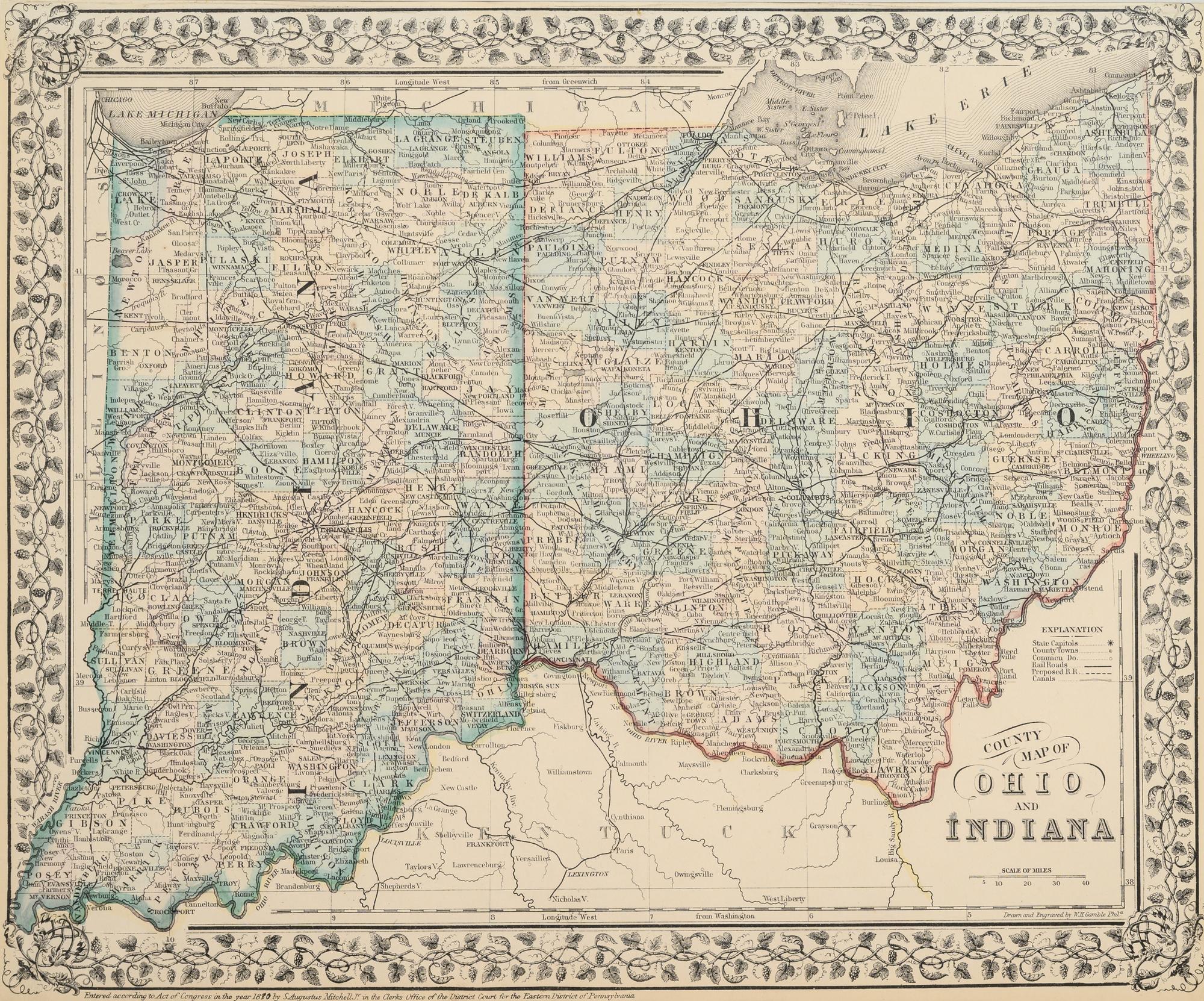 A Group of 11 19th and 20th century maps, comprising: