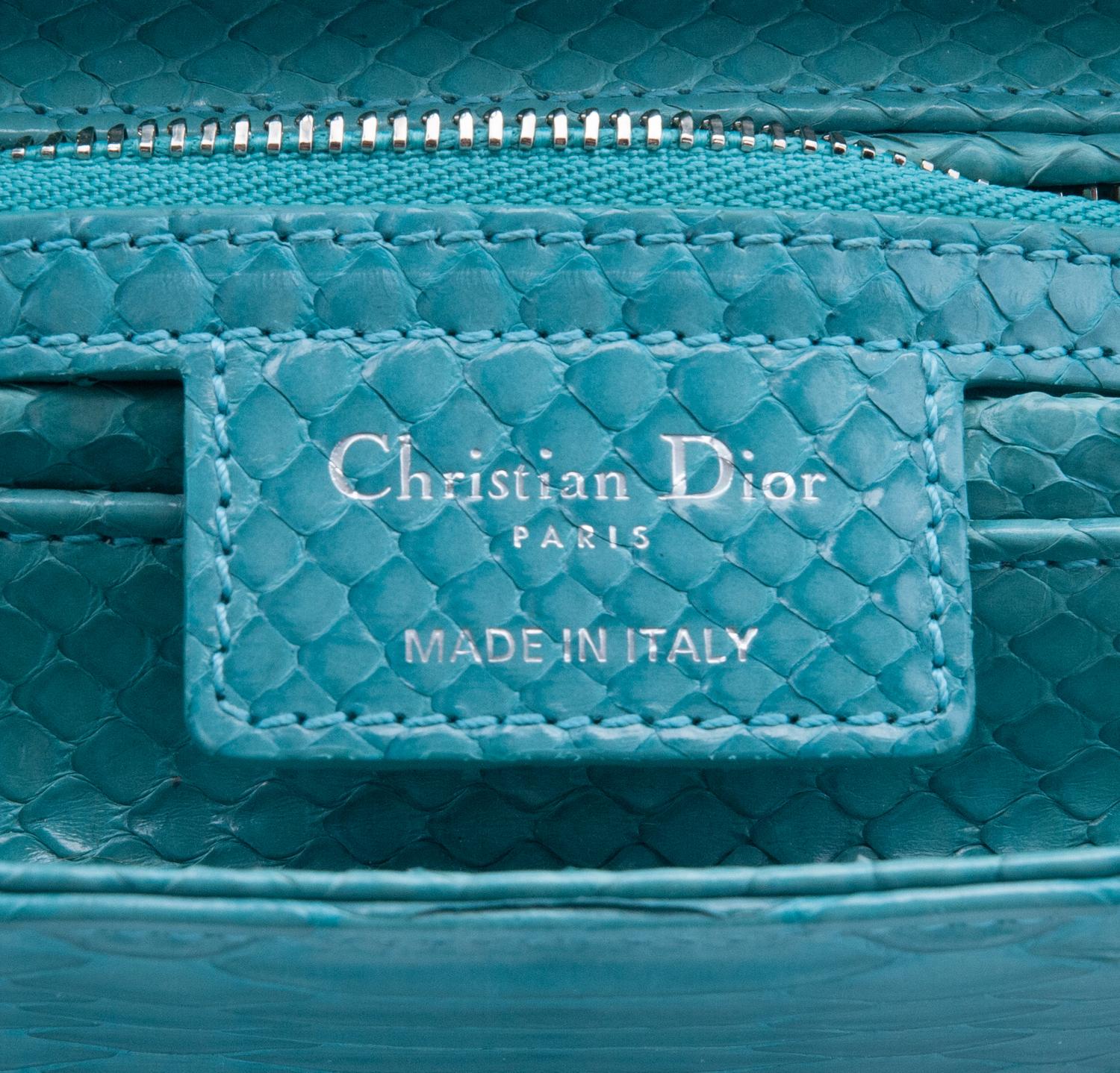 Christian Dior Light Blue Python Small Lady Dior Bag, 2011