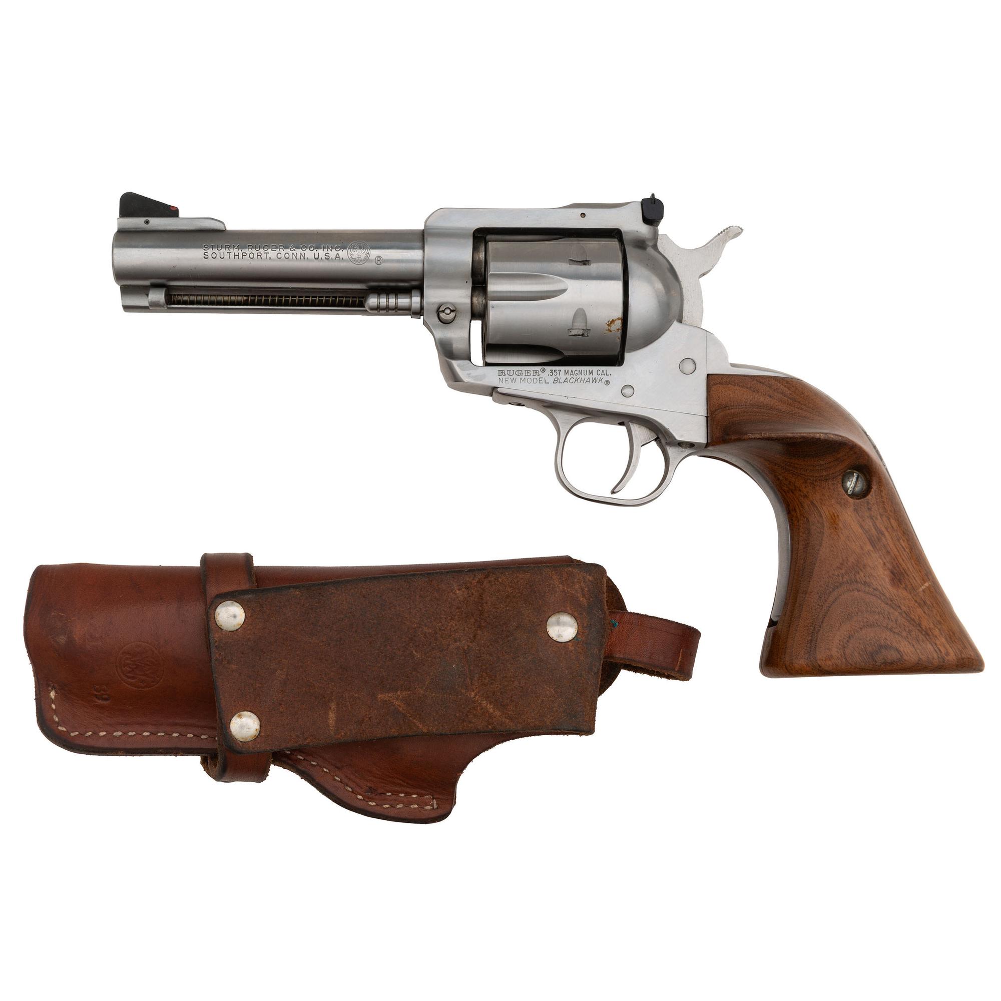 *Ruger New Model Blackhawk .357 with Smith & Wesson Holster