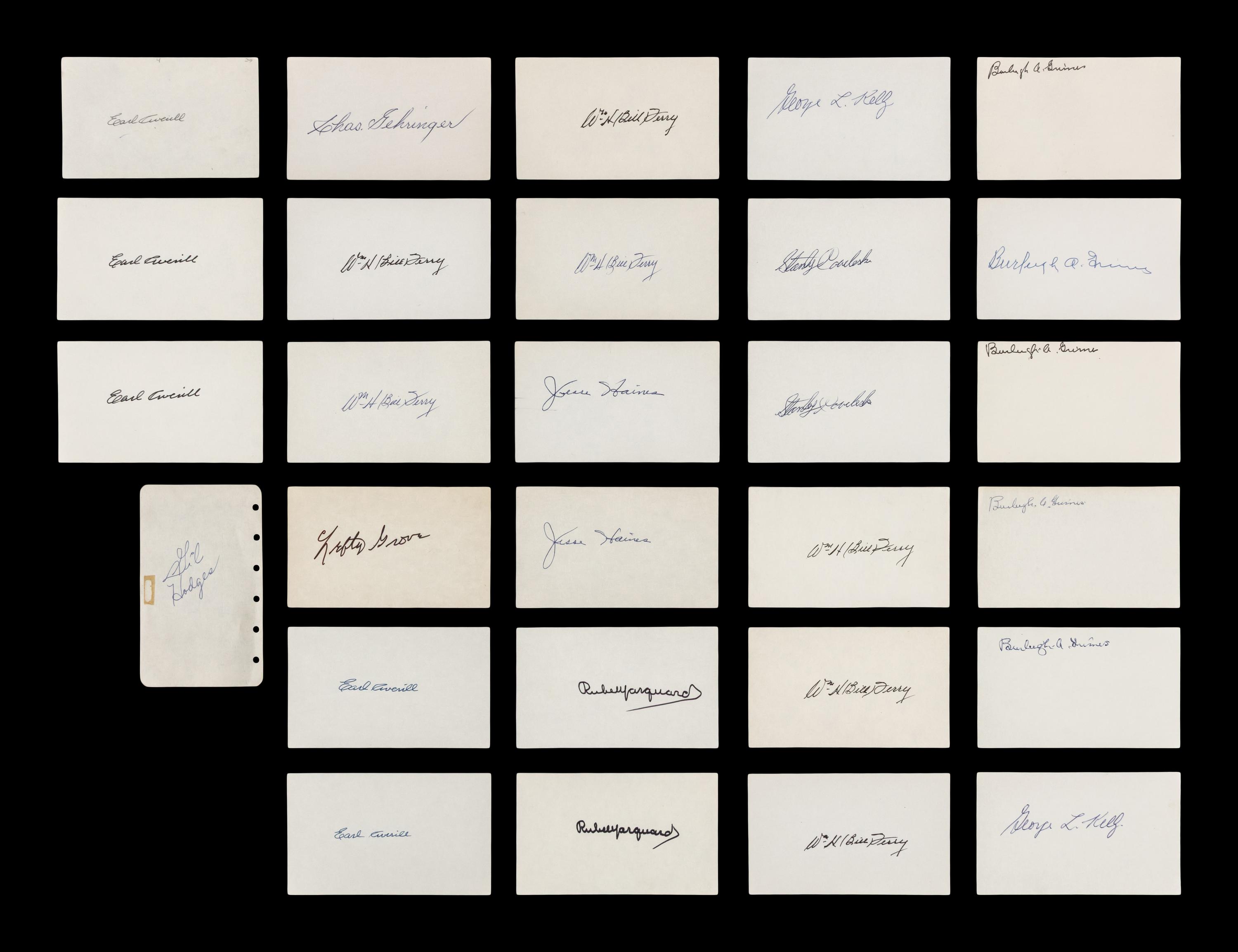 A Large Collection of Assorted Baseball Autographs