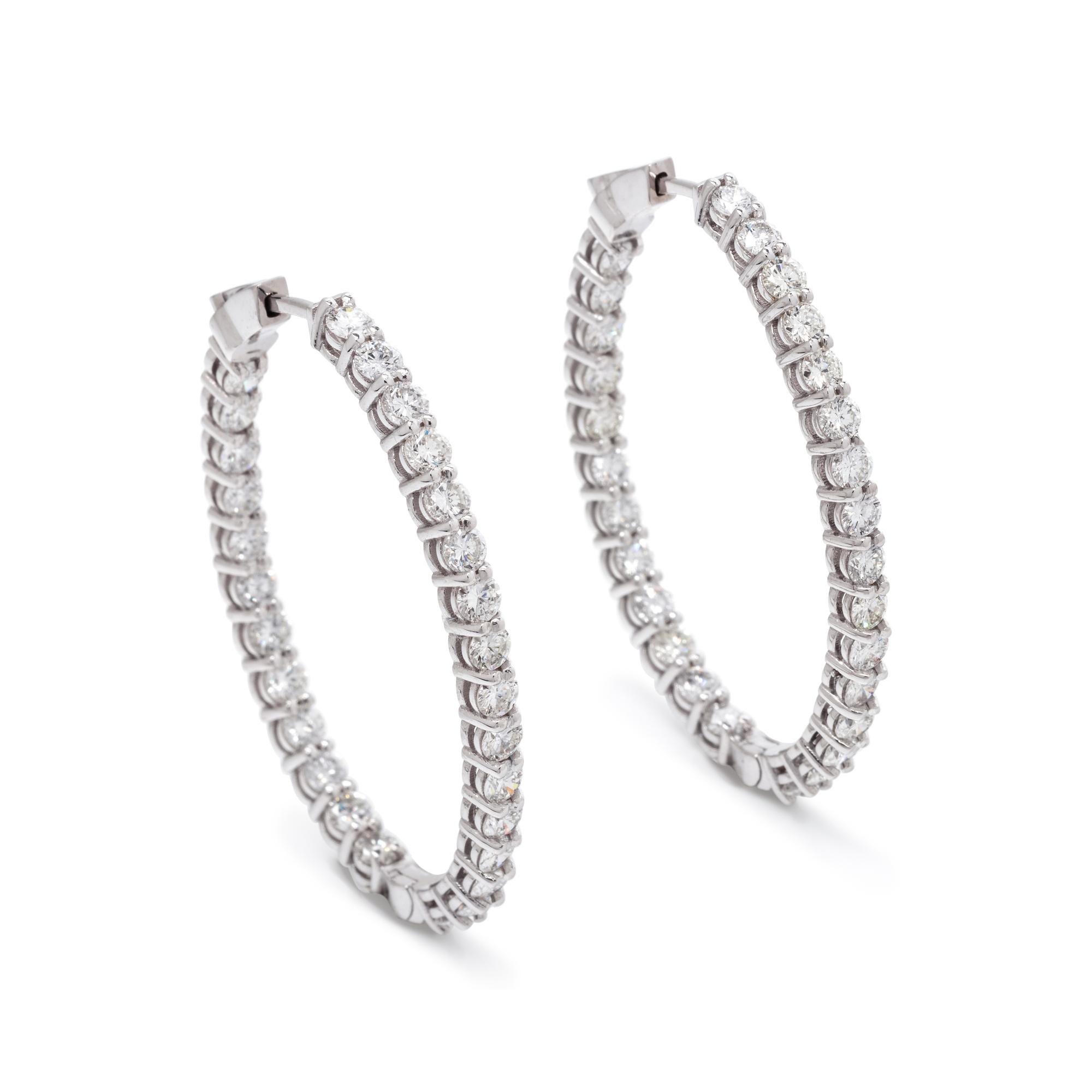 DIAMOND HOOP EARRINGS
